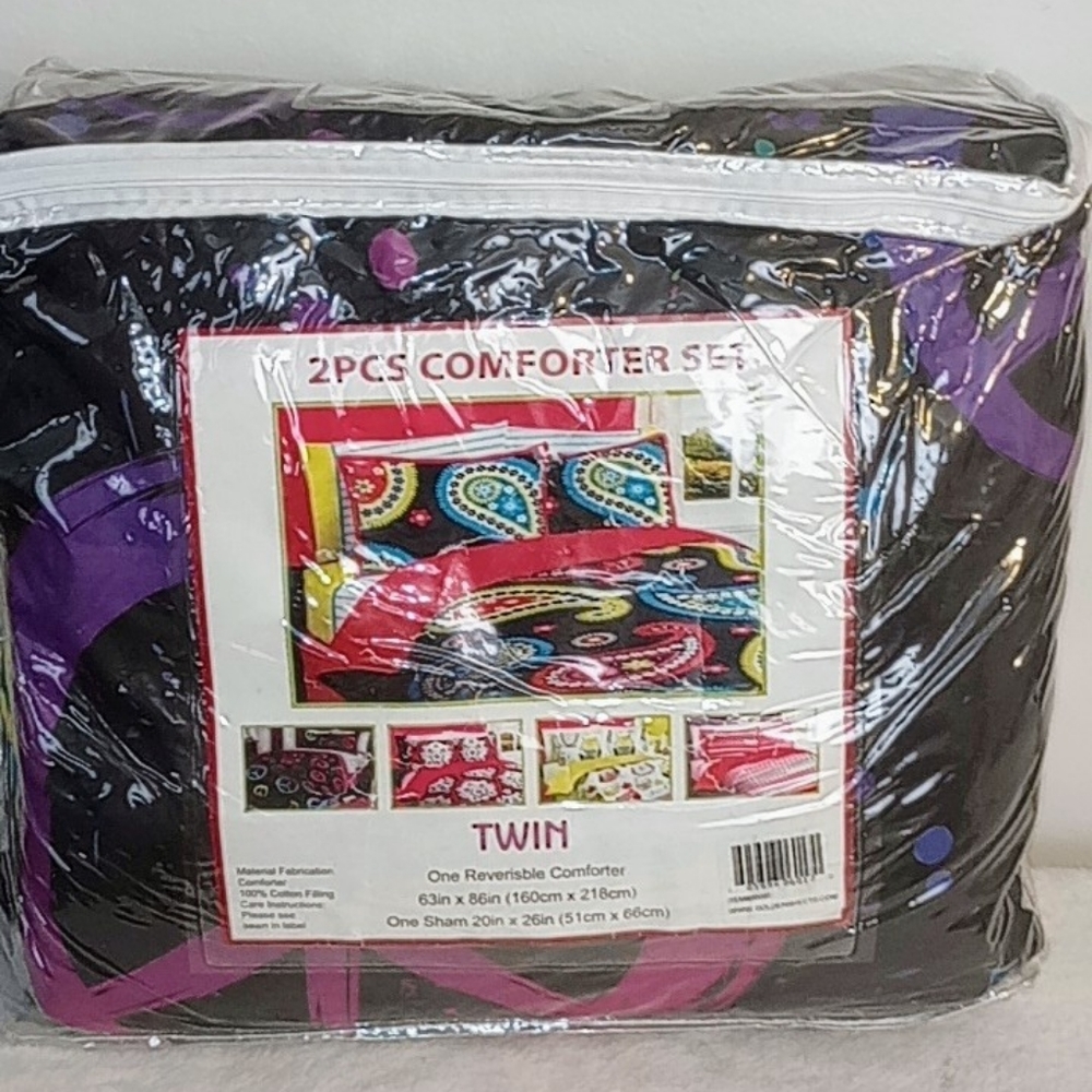Twin 2pc Reversible Comforter Set